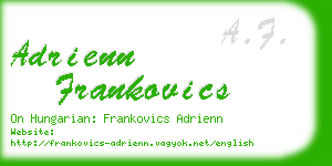 adrienn frankovics business card